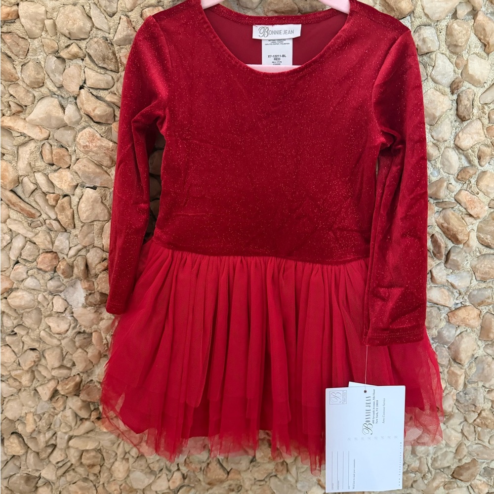 Bonnie Jean Vibrant Red Dress